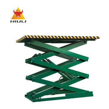 NIULI Warehouse Cargo lift Stair Lift Platform Fixed Hydraulic Scissor Elevator for Sale